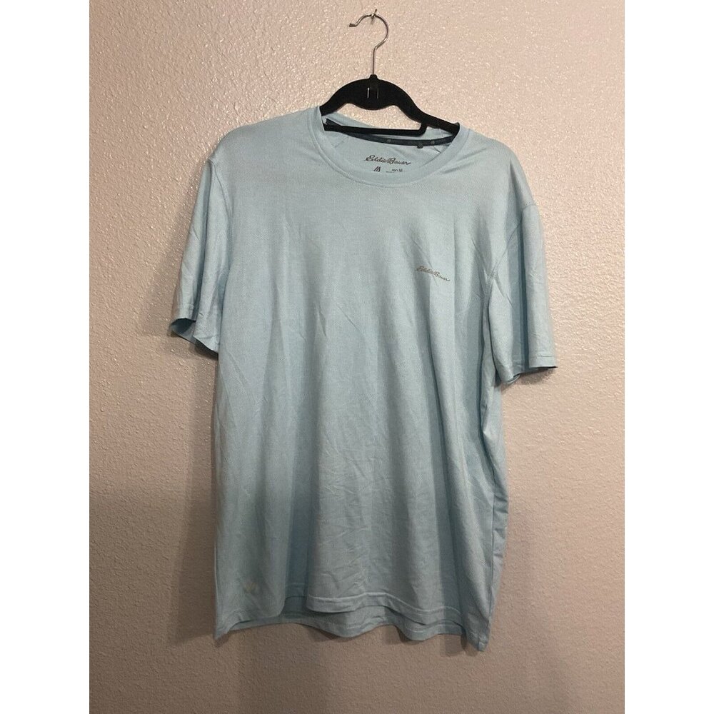 Eddie Bauer Men’s Short Sleeve Wicking T-shirt Size Medium Light Aqua New